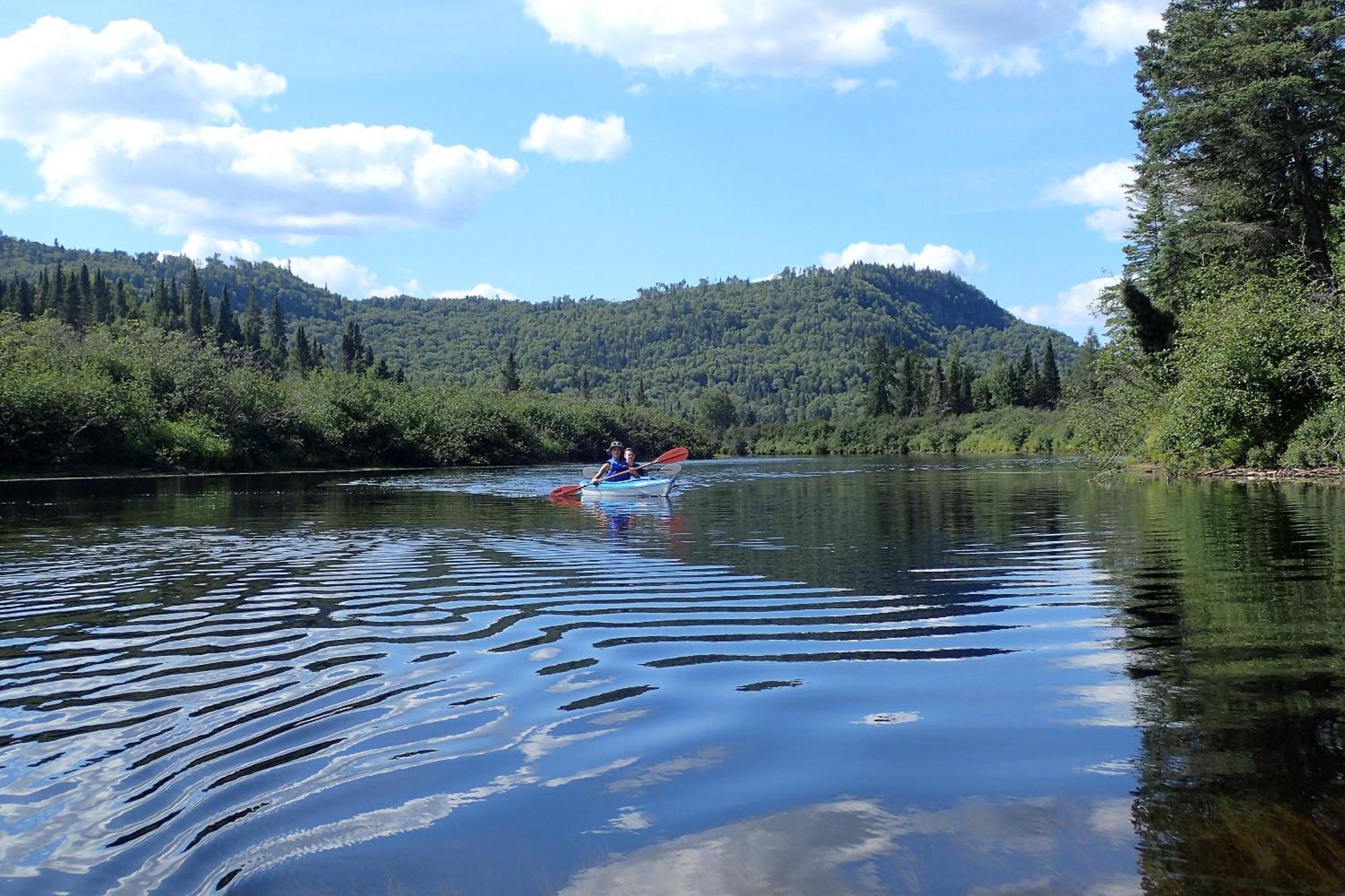 Domaine Le Bostonnais - Le Village En Bois Rond La Tuque Buitenkant foto