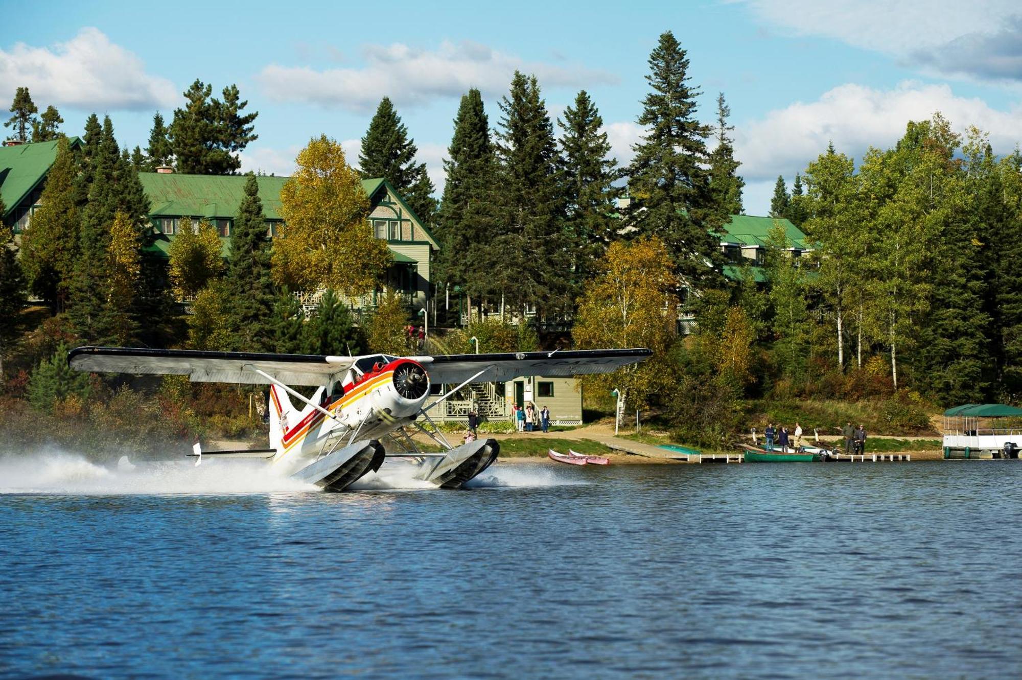Domaine Le Bostonnais - Le Village En Bois Rond La Tuque Buitenkant foto