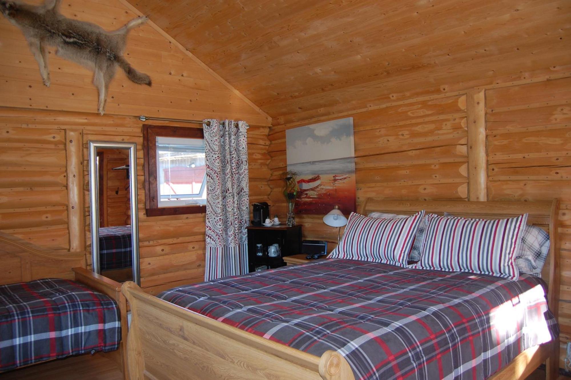 Domaine Le Bostonnais - Le Village En Bois Rond La Tuque Kamer foto